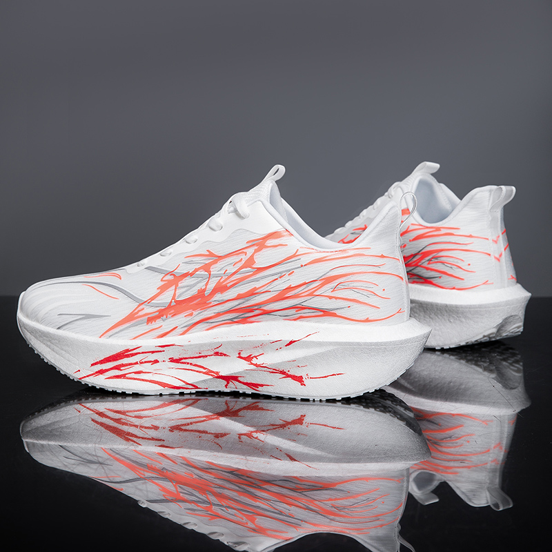 Running Shoes Men - 男性用ランニングシューズ カーボンボード マラソン専用 スポーツ 通気性 軽量