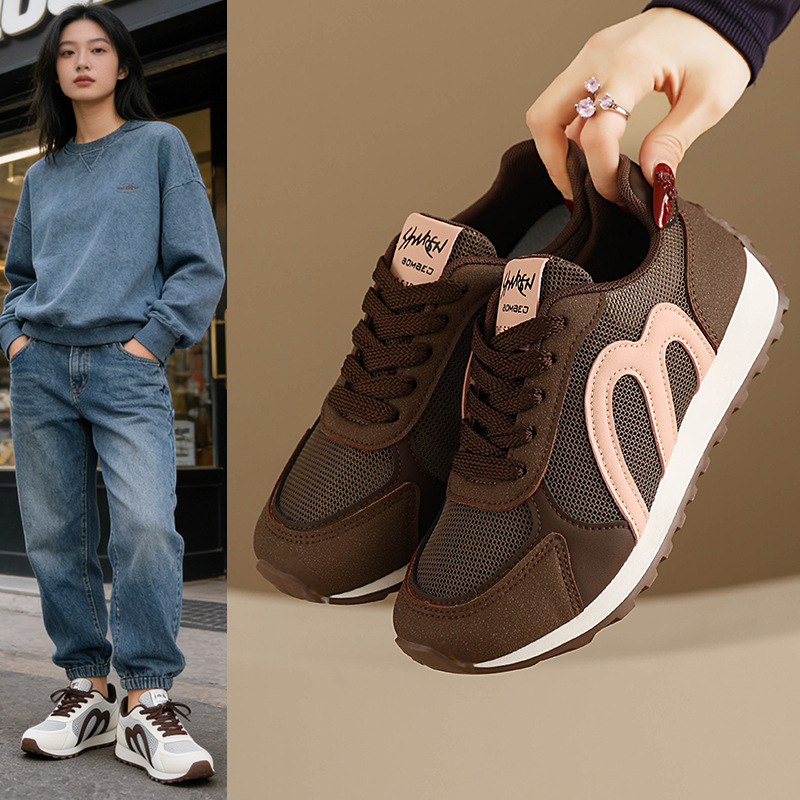 Running Shoes Women - レディースサマーメッシュランニングシューズ2026通気性抜群快適カジュアルスポーツ万能軽量ランニングシューズ