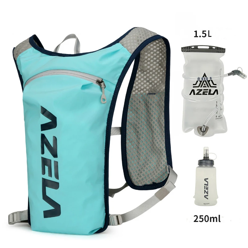 Hydration Vest - ランニング用ハイドレーションベストバックパック、軽量ジョギングパック、1.5lウォーターブラダーバッグ、ハイキングトレイルとマラソン用デイパック、5l