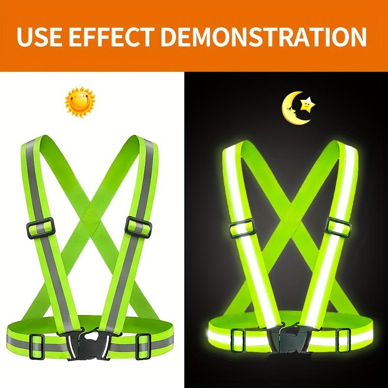 反射素材を使用した安全ベスト。夜間のサイクリング、ランニング - Running Visibility Gear のレビューと価格