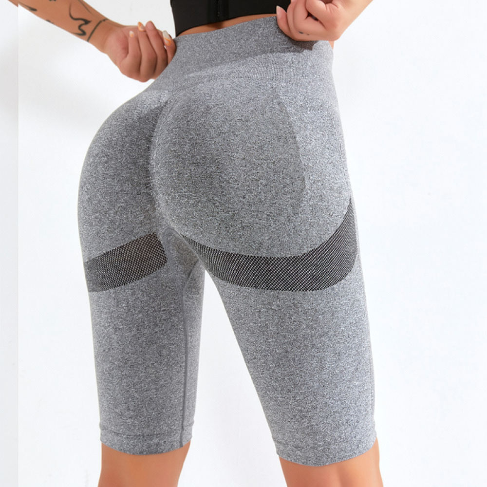 ハイウエストのヨガショーツ、女性用フィットネスレギンス、ジム - Running Gear Junior のレビューと価格