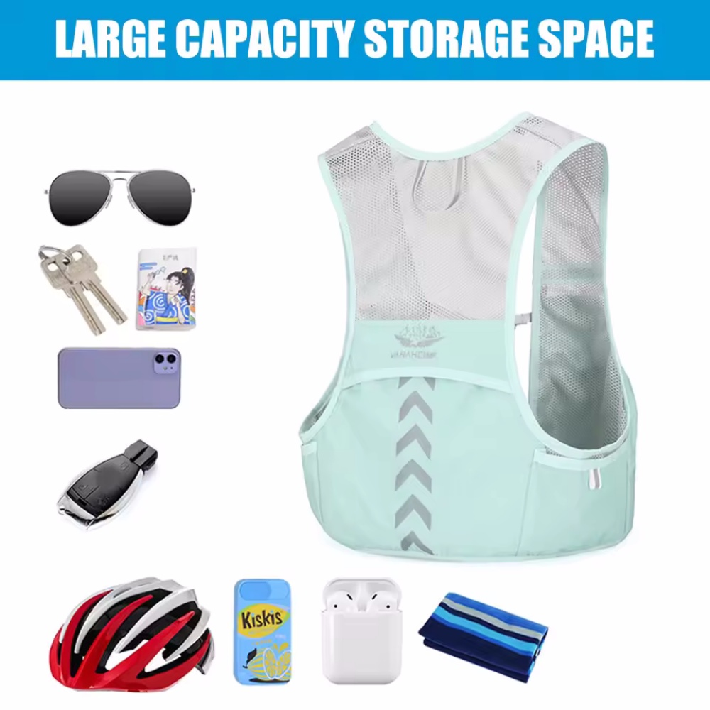 反射ランニングベスト水分補給ランニングチェストバッグ超軽量サ - Hydration Vest のレビューと価格