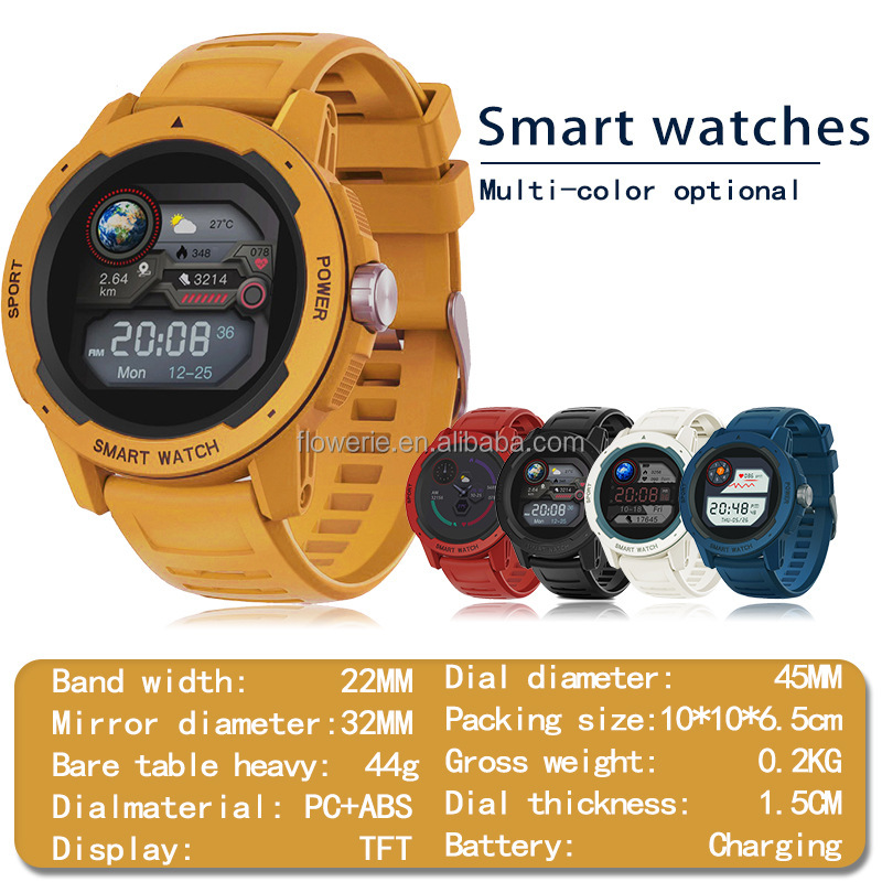 50m防水IP68タクティカルスポーツスマートウォッチ、アウ - Running Watch のレビューと価格