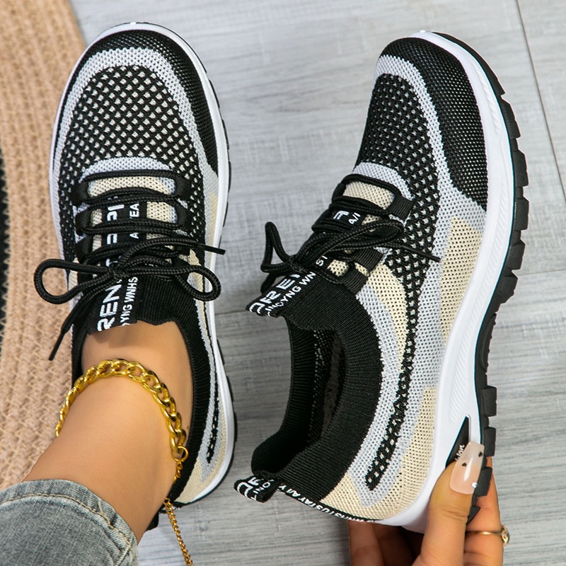 女性の靴ファッションカジュアルメッシュスニーカーアウトドアス - Running Shoes Women のレビューと価格