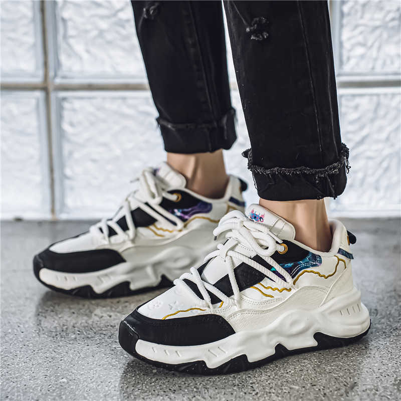 ラウンドフットキーハイトバスケットランニングウーブンスニーカ - Running Shoes Men のレビューと価格