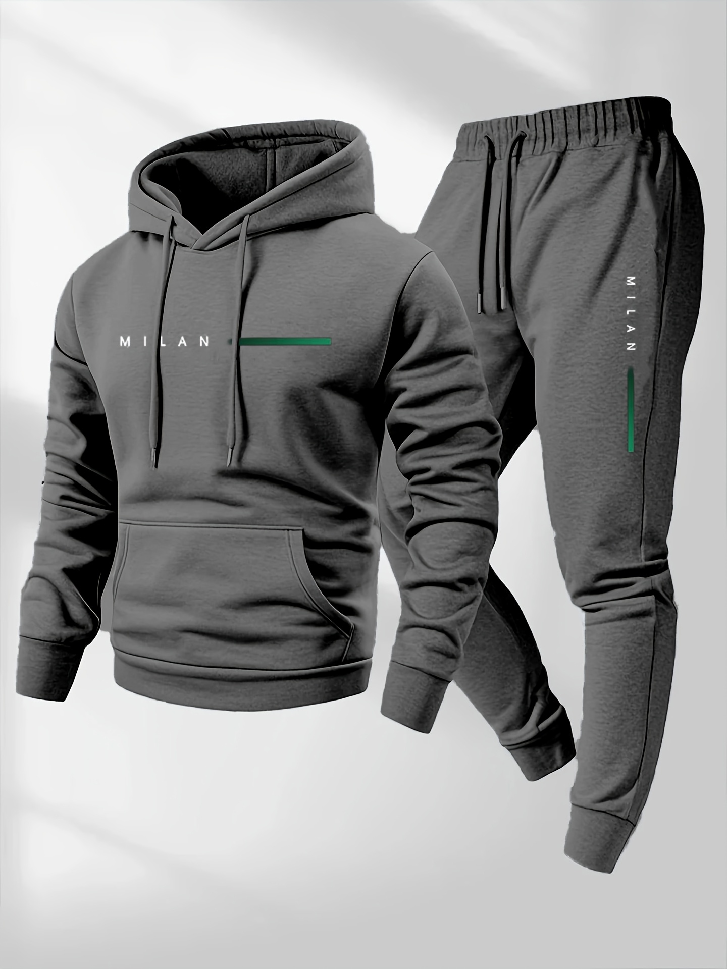 ユニセックス パーカー＆ジョガーパンツ 2点セット グリーン - Joggers Pants のレビューと価格