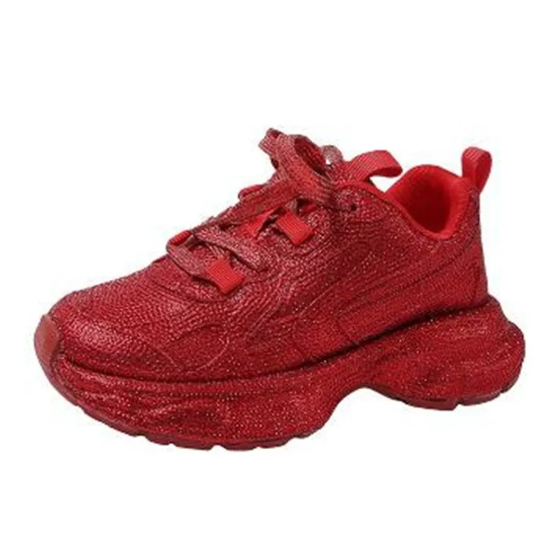 デザイナー女性ブリンブリンランニングシューズ分厚いスニーカー - Running Shoes Women のレビューと価格