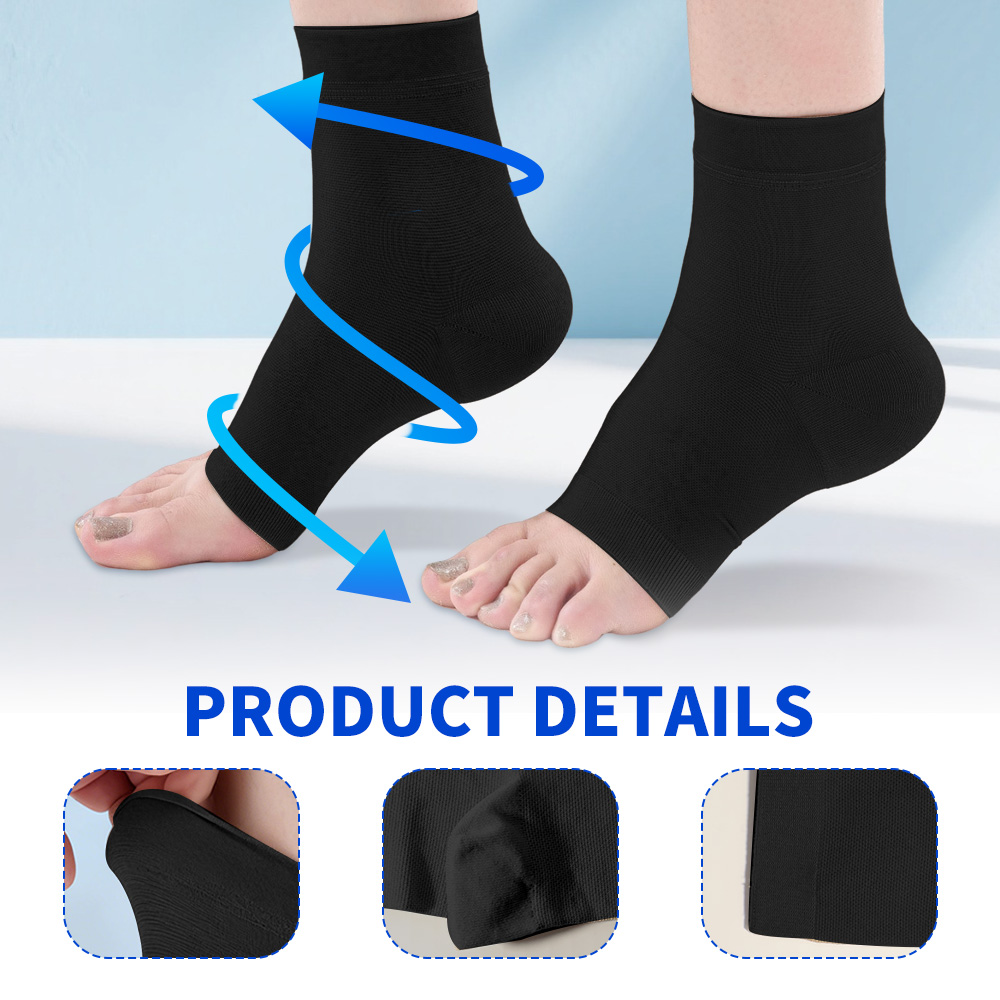医療用圧迫足首関節固定ブレース1組 スポーツ捻挫・挫傷用 中 - Ankle Brace のレビューと価格