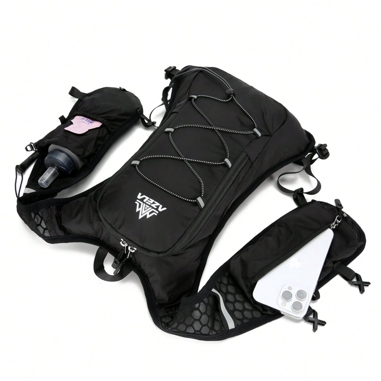 2Lの水筒付きランニングベストバックパック1個。調整可能なラ - Hydration Vest のレビューと価格
