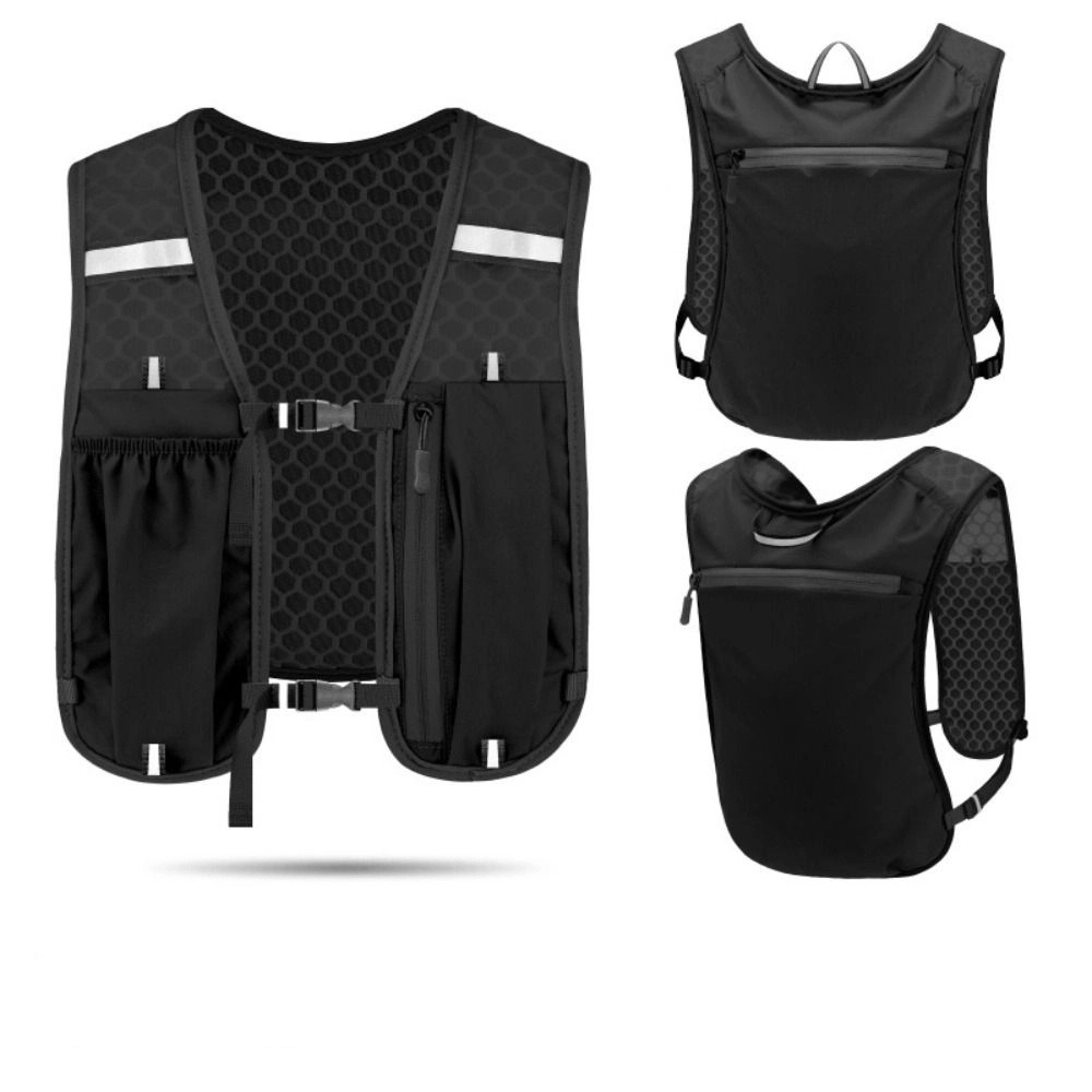 防水反射ランニングベストパック調節可能な多機能ランニングハイ - Hydration Vest のレビューと価格
