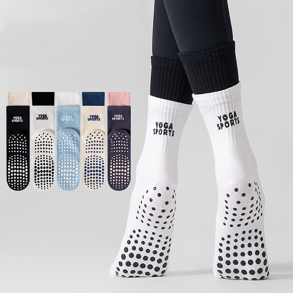 プロ仕様の二重構造ヨガソックス。トレンドデザイン、シリコン製 - Sports Socks のレビューと価格